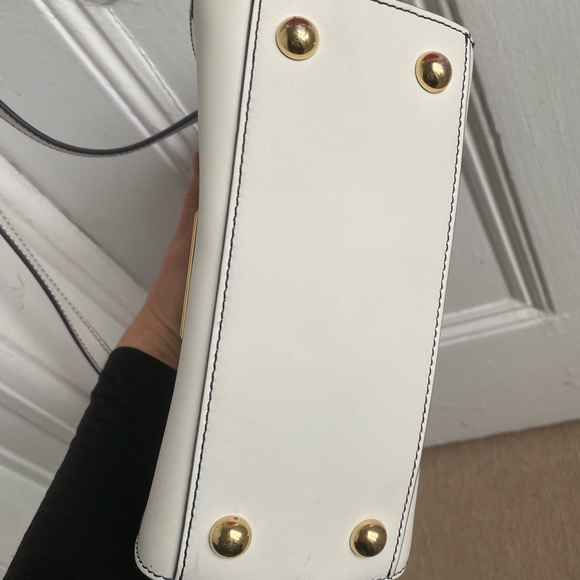 Zac Posen Eartha Iconic Top Handle Navy/White - Picture 7 of 15